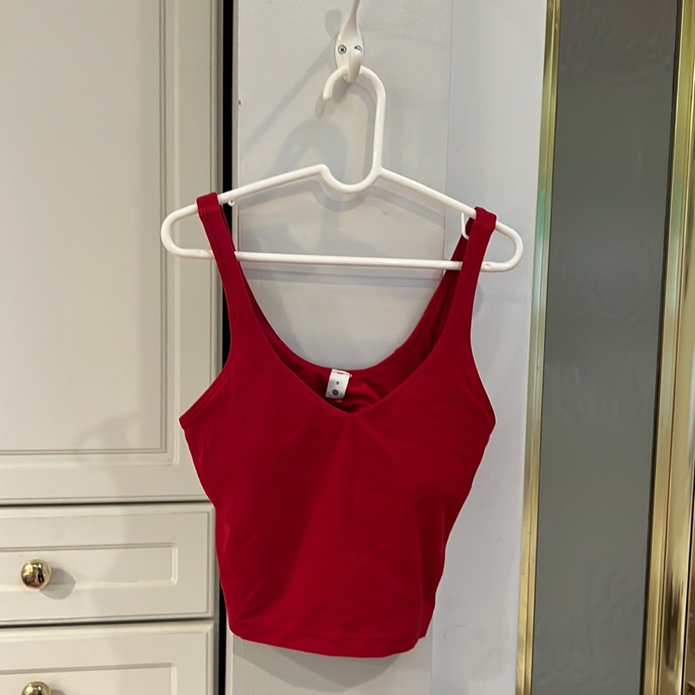 ‼️RARE‼️ Lunar New Years align tank (dark red) lululemon align tank size 0